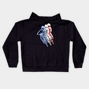 patriotic bmx Kids Hoodie